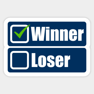 I am a winner Sticker